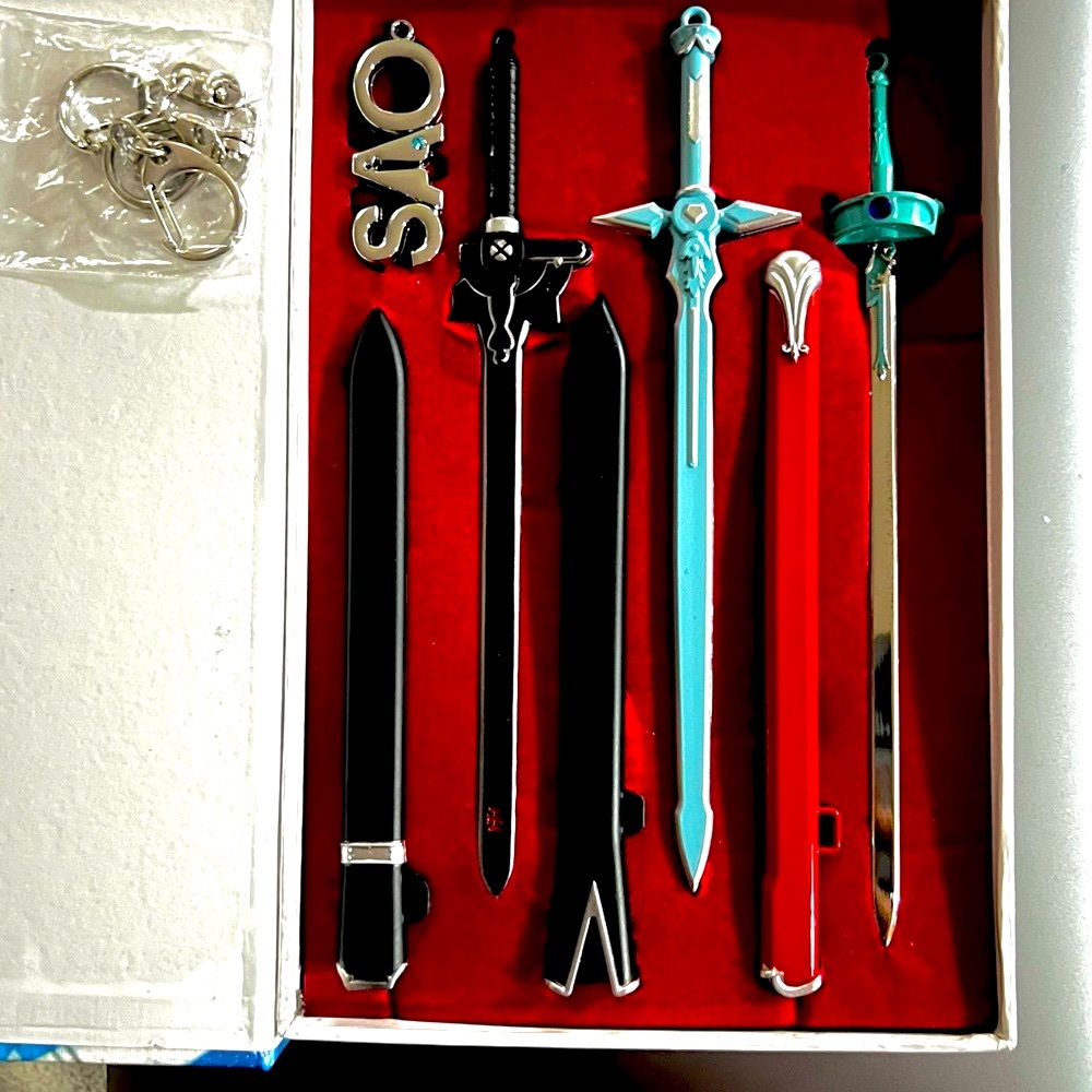 Sword Art Online keychain Swords replica (3pc)
